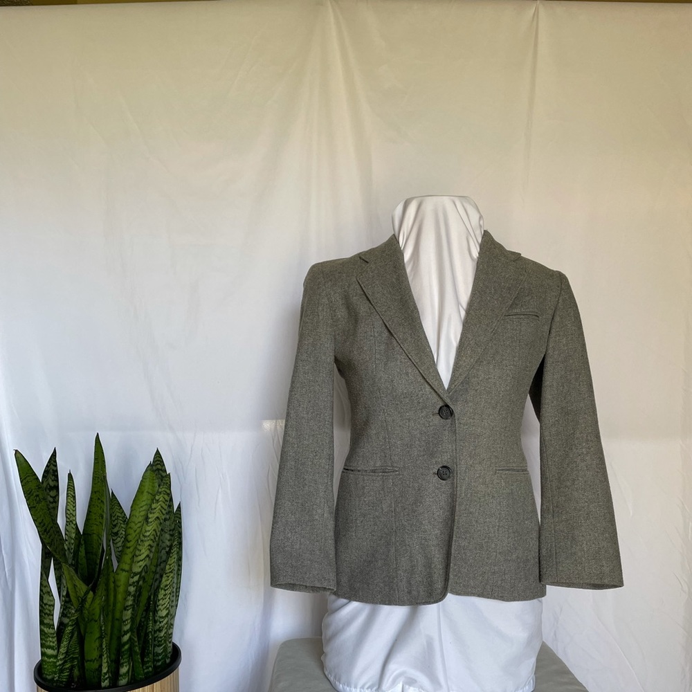 Vintage Grey Wool Blazer